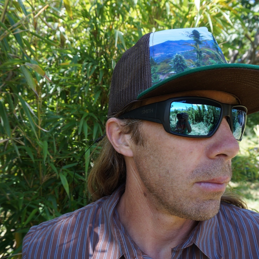 Green Ganja Trucker/Flat Brim/Baseball Hat - Picture 6 of 8